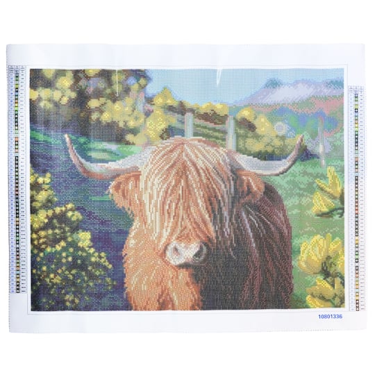 18" x 24" Highland Cow Diamond Art Kit by Make Market®